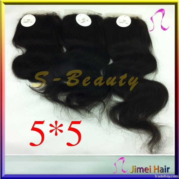 brazilian hair front lace closure piece for lady