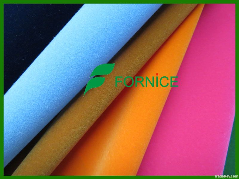 100%nylon flocking/ flocked fabric/ zeer velvet for package