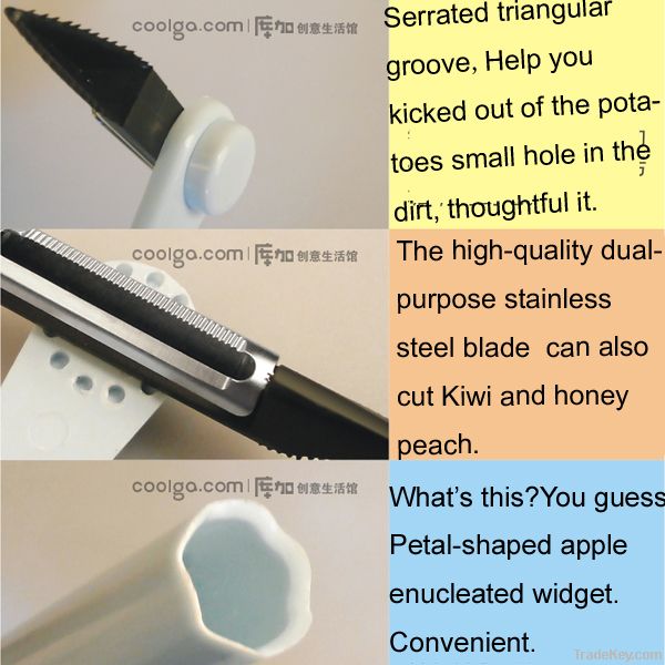 Kitchen Collection Multifunctional Sprouts Remover Peeler
