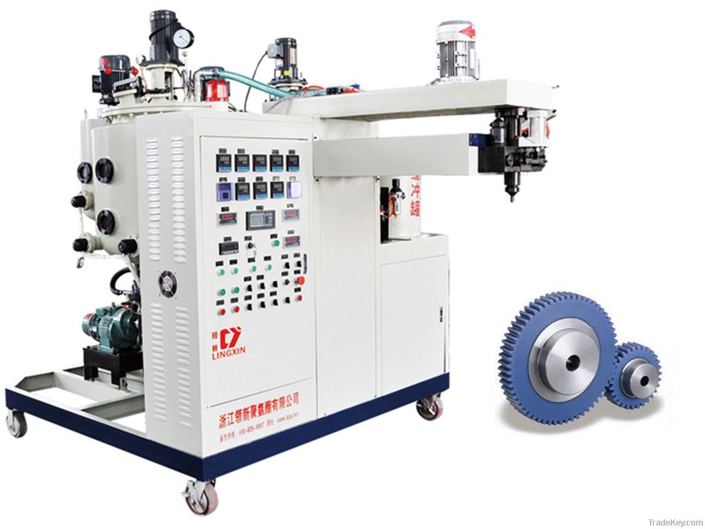 PU Elastomer Casting Machine for wheel making