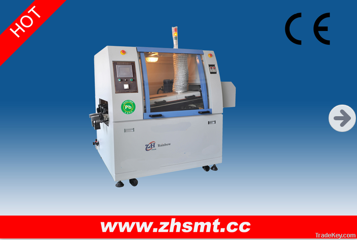 ZH-220 lead-free Full automatic small mini dual wave soldering machine