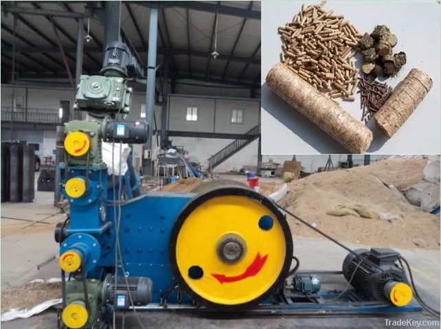 wood briquette making production line