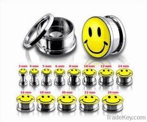 Fashion 316L Stainless steel Tunnel Plug Piercing Jewelry