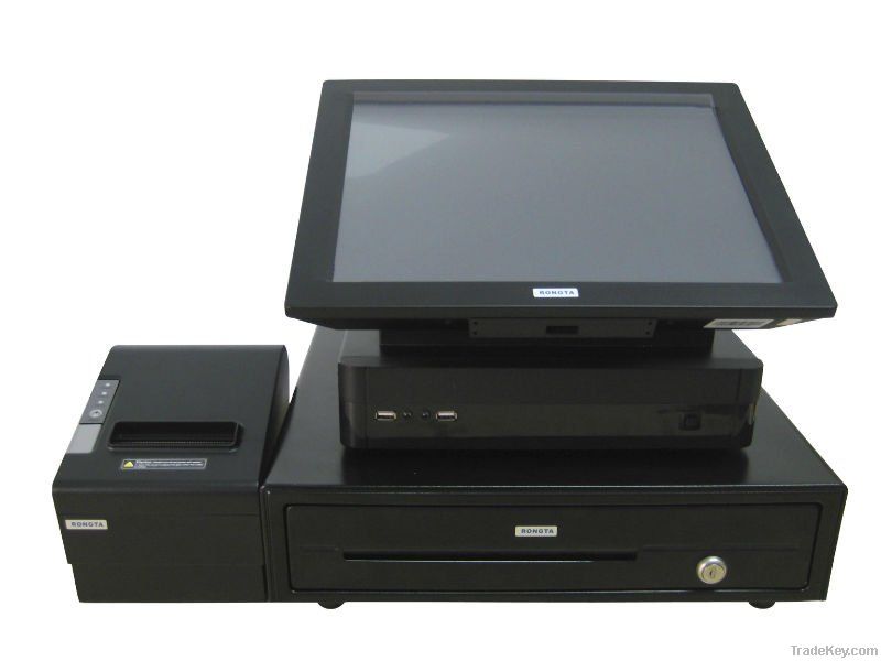 POS all in one with cash drawer and printer for retails business