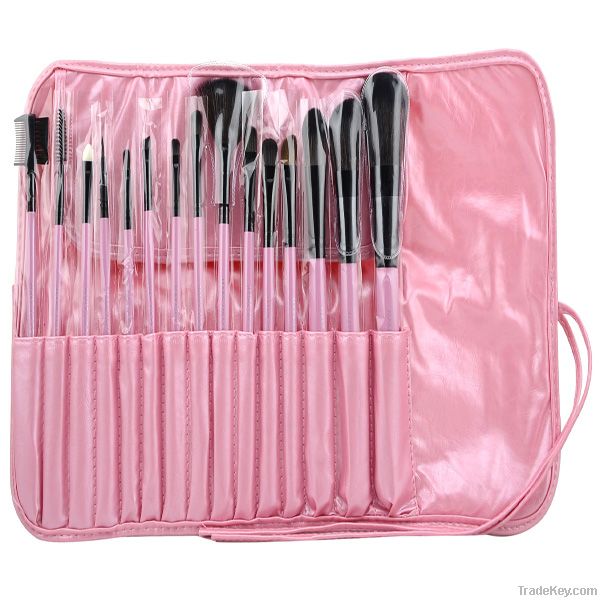 Lovely Pink 15PCS Nobility Nylon Hair Makeup Brush Set Free Sample