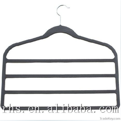 velvet hanger, non-slip 4-bar slacks hanger