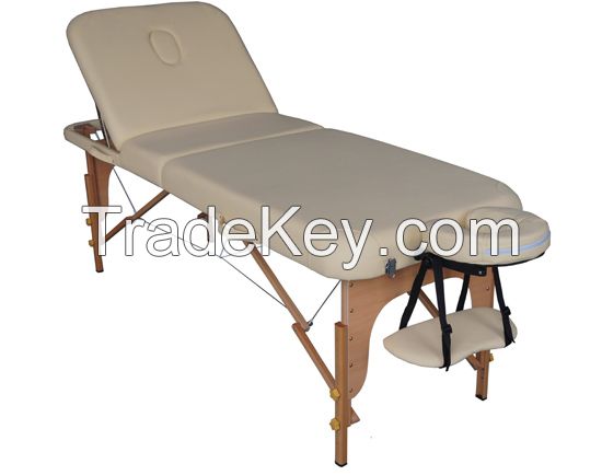 Portable wooden massage table