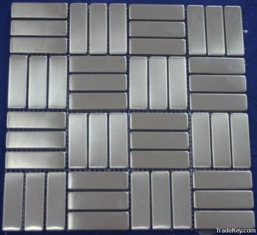 Sliver Stainless Steel Metallic Mosaic Tile