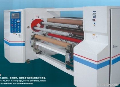 Double shaft auto interchange reinding machine