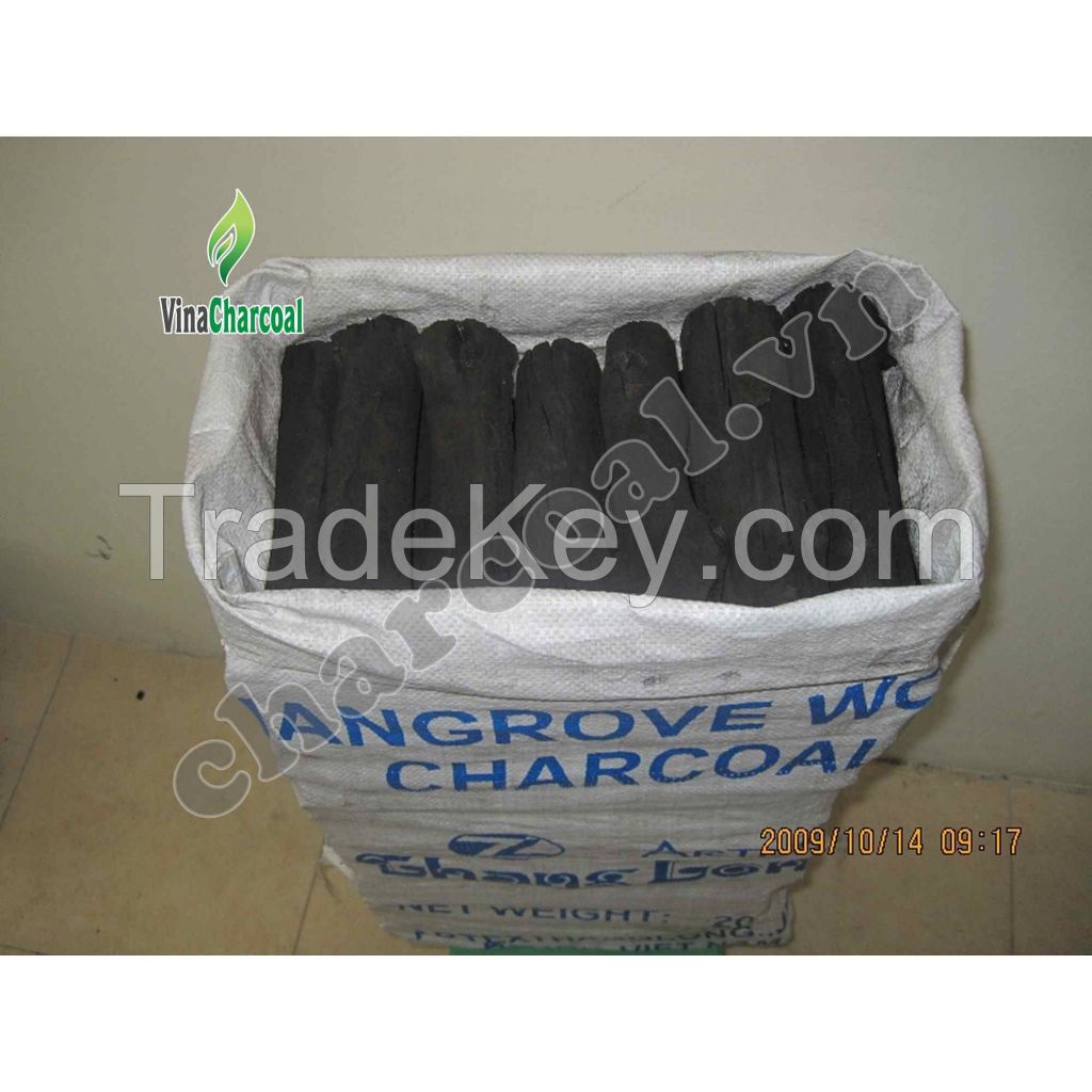 Easy ignite mangrove wood charcoal for barbecue