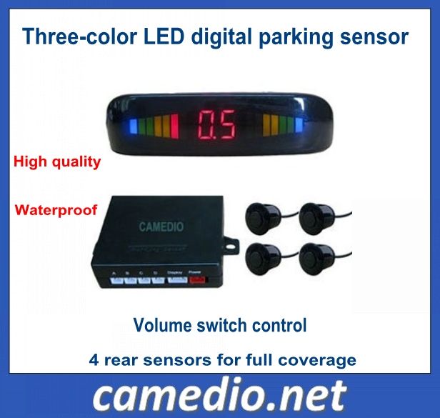 Digital LED display Parking sensor with 4 rear sensor