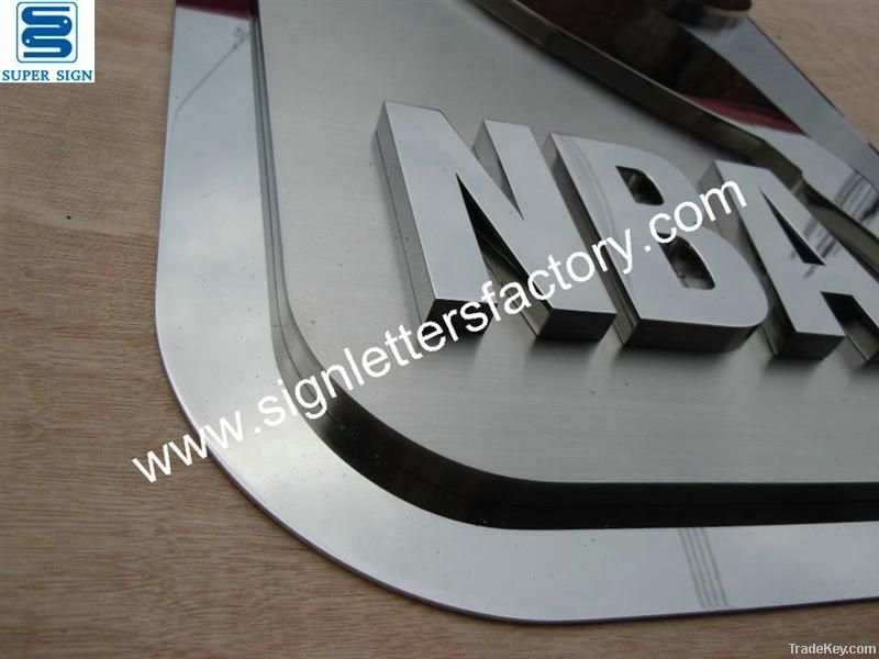 stainless steel signage