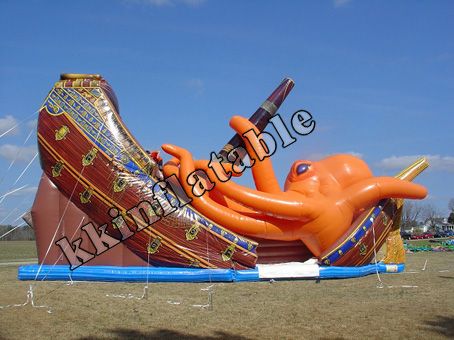 Inflatable slide