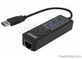 Usb3.0 Hub 3 Port +1 Port Gigabit Ethernet