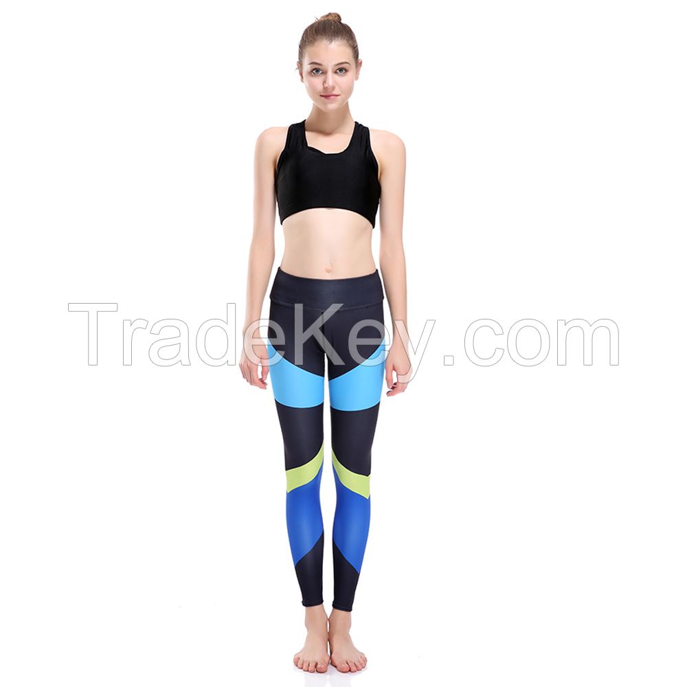 High quality OEM Brand name sublimation printed custom fitness leggings