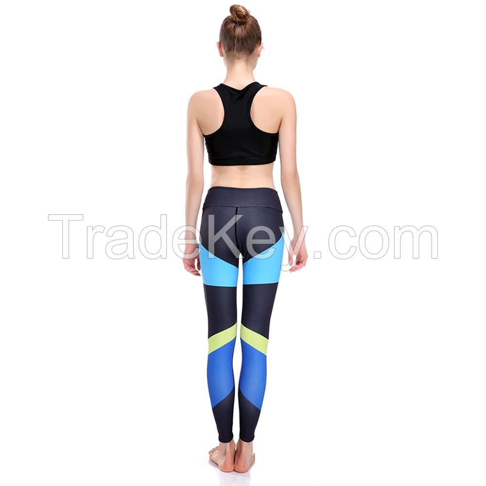 High quality OEM Brand name sublimation printed custom fitness leggings