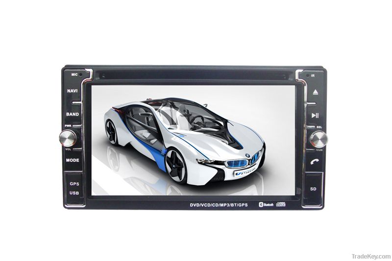 6.2 Inch Car DVD Player For Universal Car, GPS, DVD, BT, PIP Function