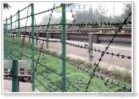 Galvanized/PVC coated barbed wire