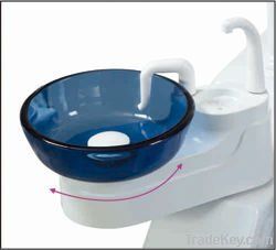 foshan quality simple movable glass spittoon dental chair with CE ISO