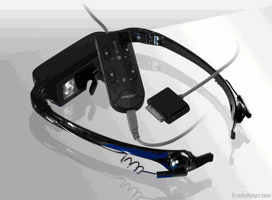 Video glasses for iPod nano, iPod touch, iPod classic and the 5th gene