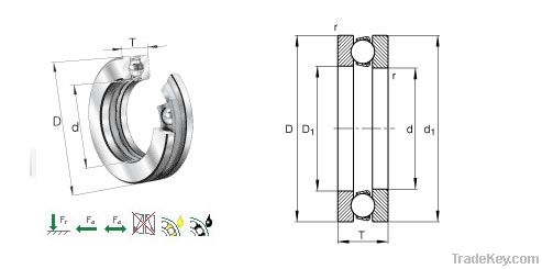 52204 Thrust Ball Bearings 20x40x26mm