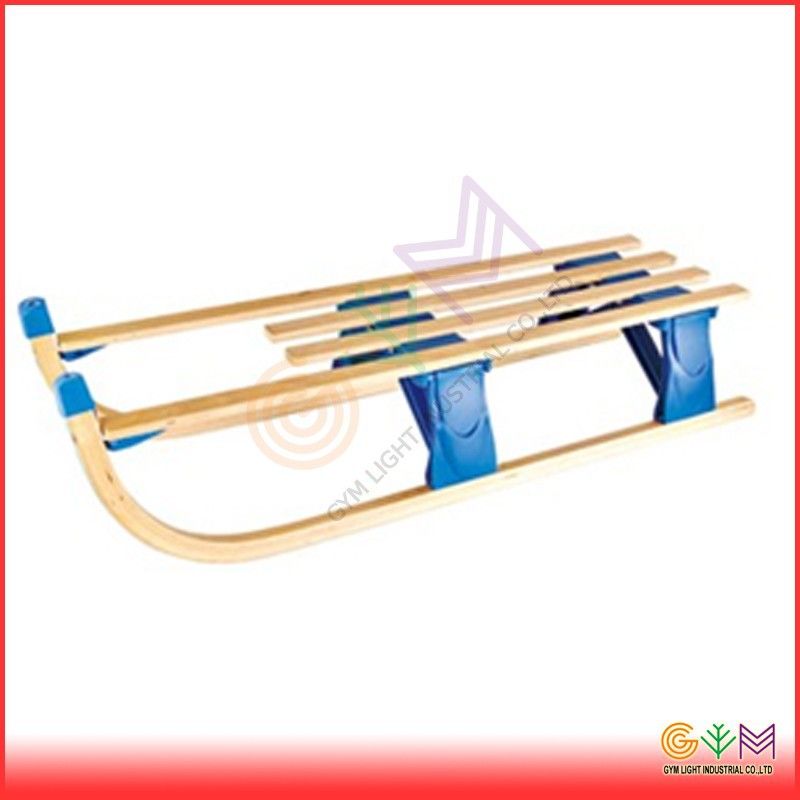 Foldable Wooden snow sledge with wooden foldable structure 2015