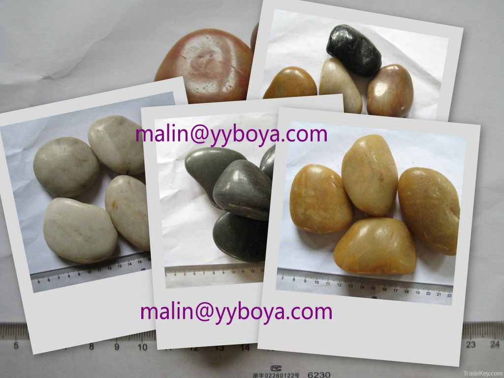 pebble stone, paving pebbles, decorative natural river rock