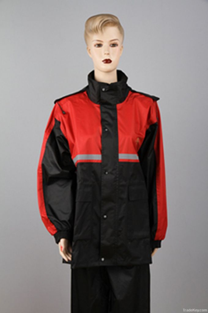 190T Polyester Pongee pvc coating  Rainsuit