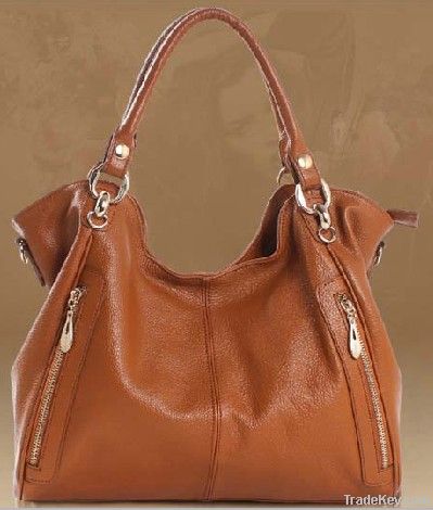 Luxury genuine leather women`s fashion handbag