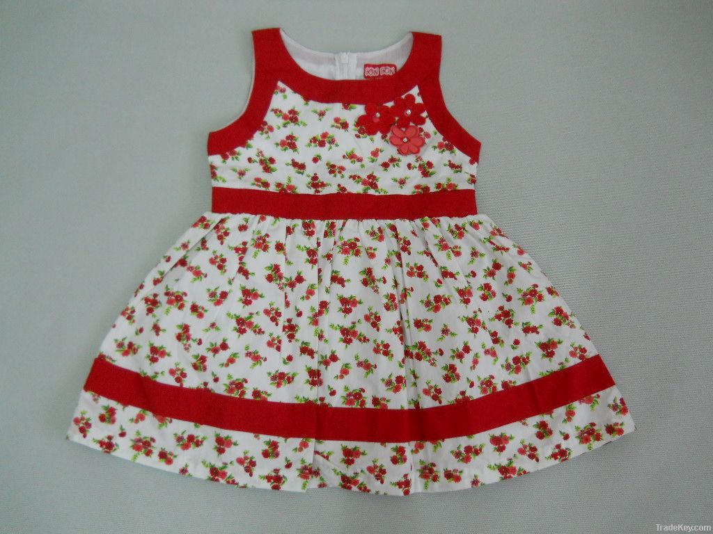 Children Dress - fully inner lining, size 3, 4, 5 years