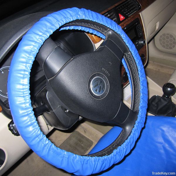 Leather Steering Wheel Cover