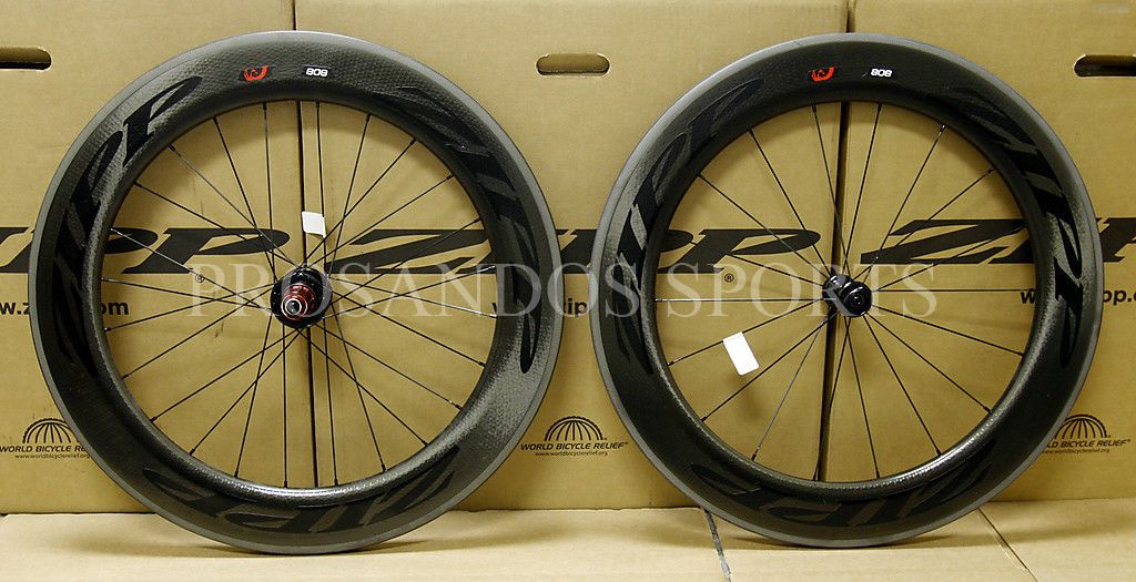 2014 Zipp 808 Firecrest Carbon Clincher Wheelset 