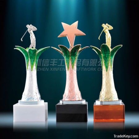 Factory Directly selling Enamel golf Trophy