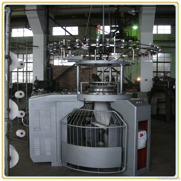 computerized small cylinder circular knitting machine knitting fabric