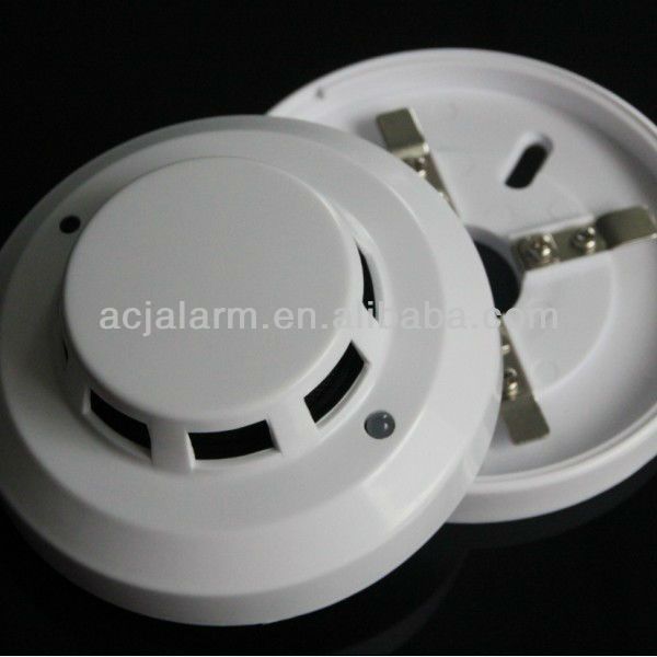 Wired high accuracy photoelectric sensor smoke detector with CE and En