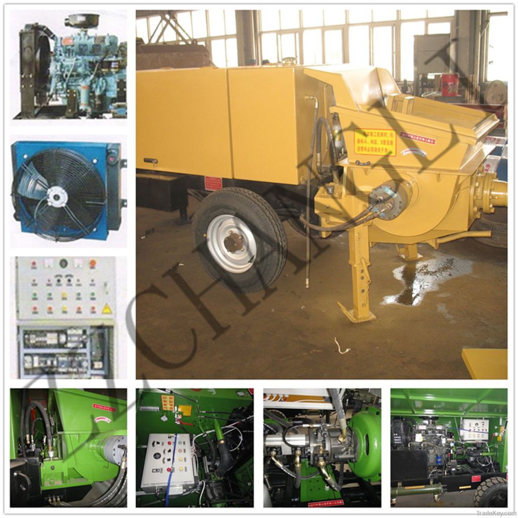 Electric or Diesel Motor Concrete Pump