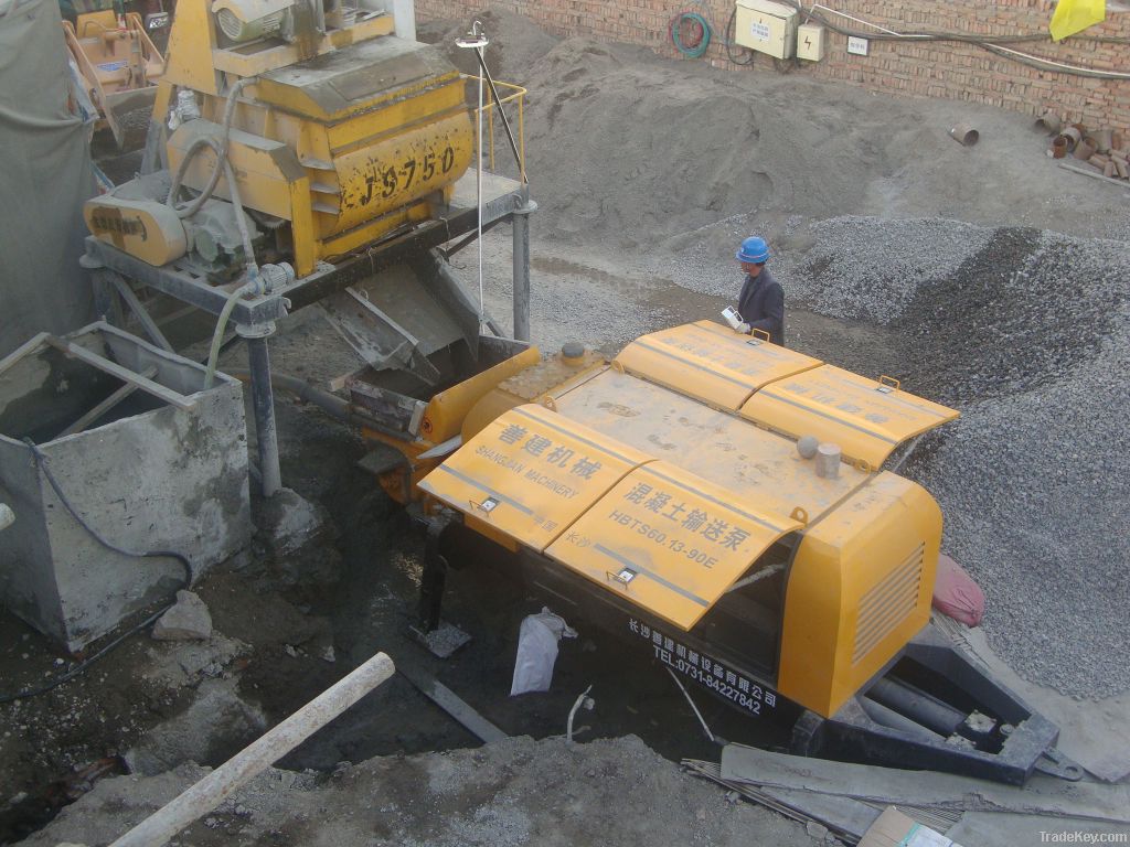 Electric or Diesel Motor Concrete Pump