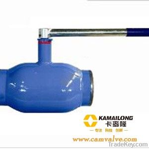 Welded ball valve