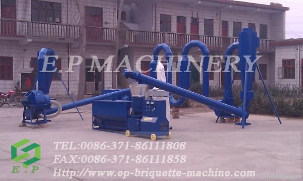 High capacity biofuel straw pellet mill line