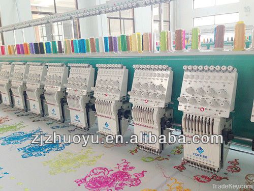 Flat embroidery machine, computer embroidery machine