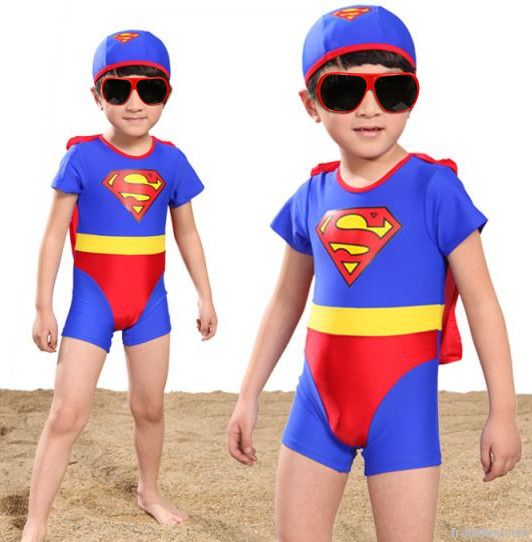 Boys&#039; Superman Design Swimwear