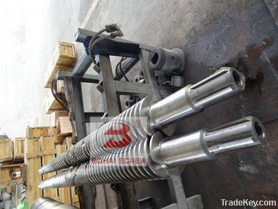 conical twin screw barrel for extruder machine