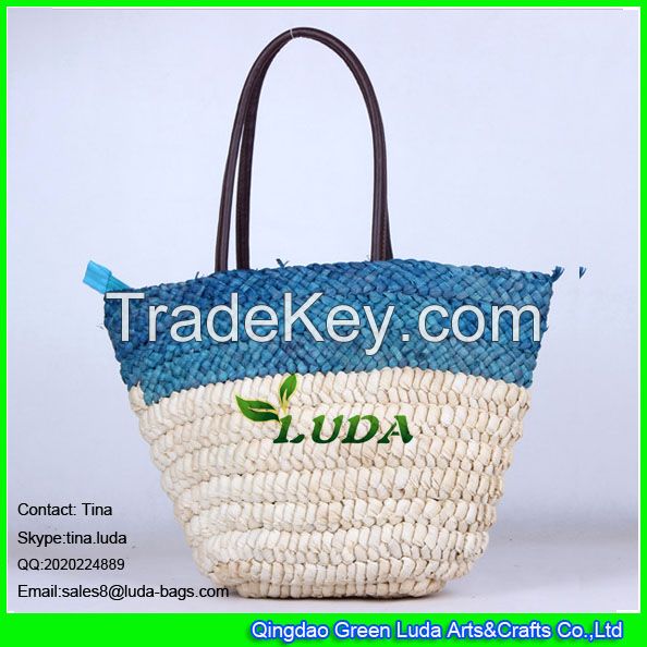 Cheap Corn Husk Straw Beach Tote Bags