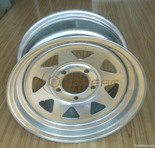 13" 14" 15" 16" trailer steel wheel rim /trailer parts