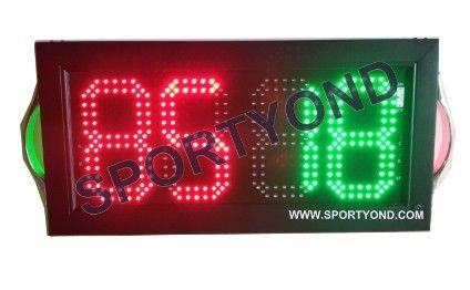 Soccer electronic led digital player substitute board with red and green display