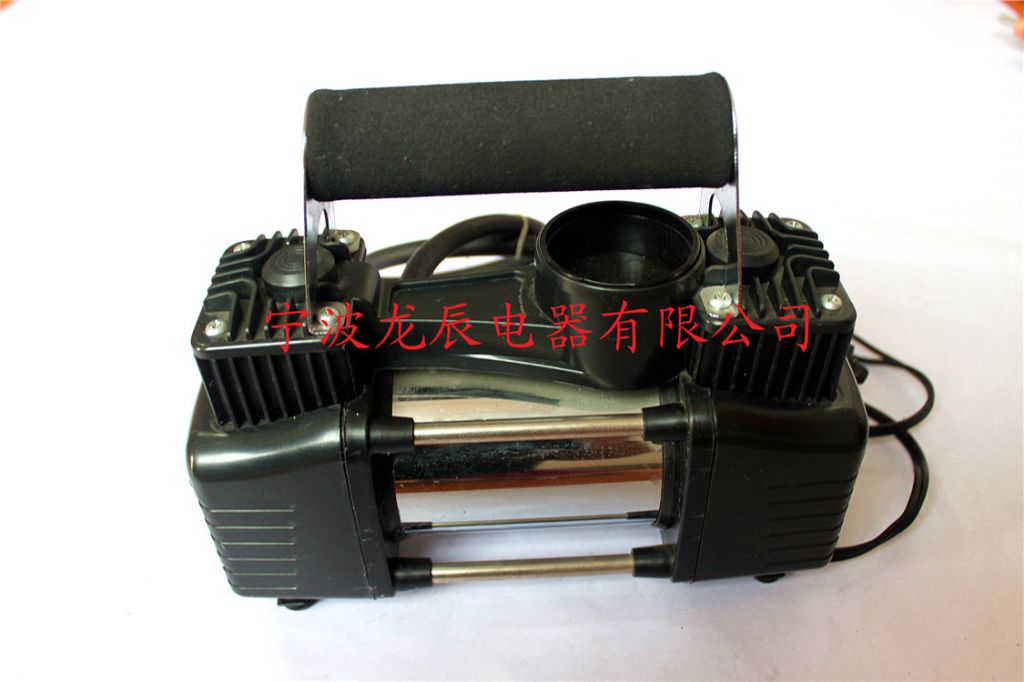 LED car air compressor/DC12v car tyre inflator/portable min air pump 