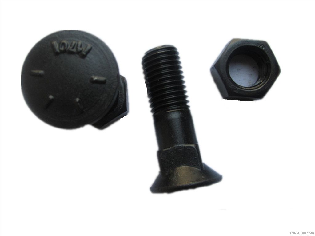 12.9 grade 42CrMo plow bolts and nuts