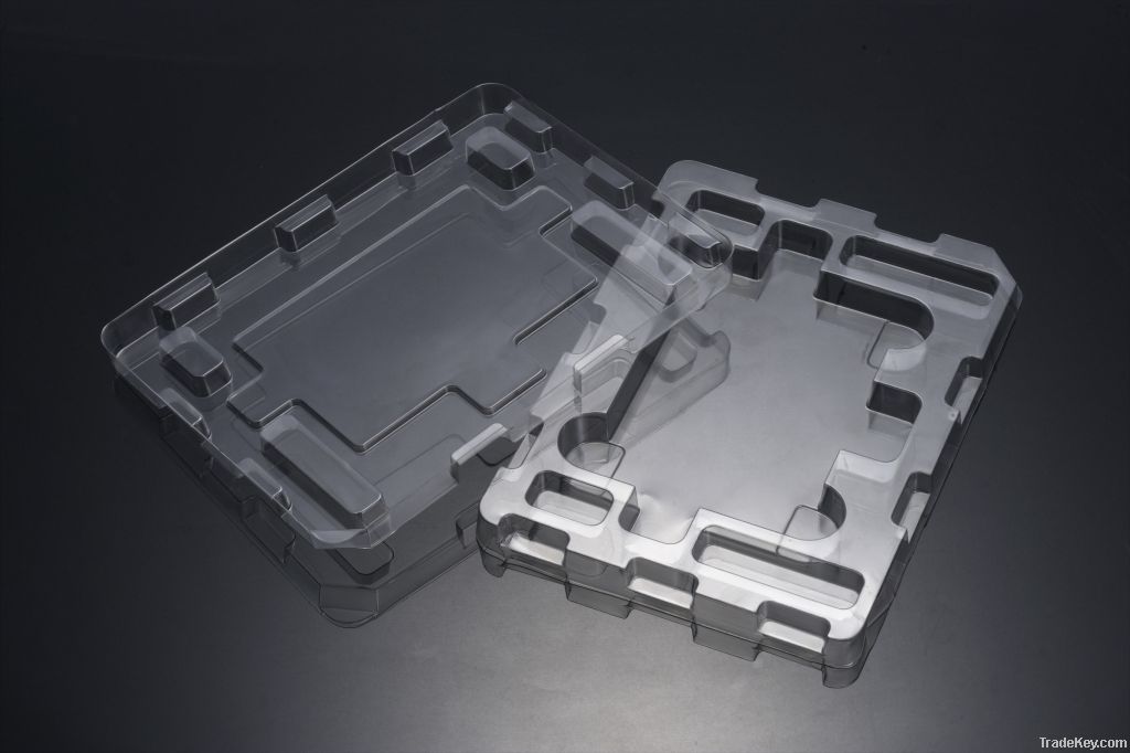 Plastic thermoformed blister packaging