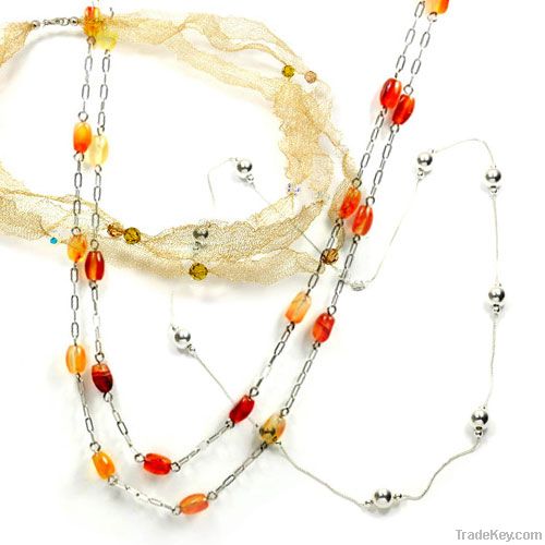 925 sterling silver handmade beaded necklaces