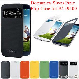 Dormancy Sleep Function Cover Flip Battery Case Bag For GalaxyS4 i9500